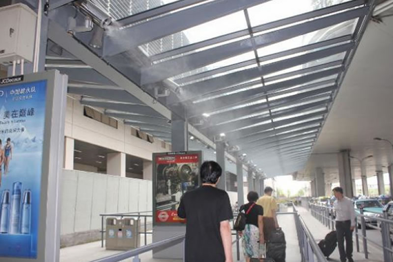 城市交通站点及等候区降温